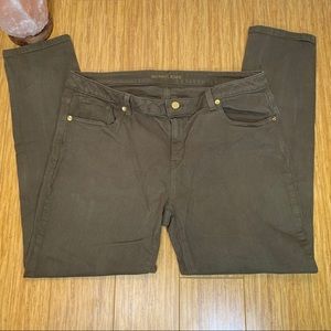 Michael Kors Olive Green Skinny Jeans